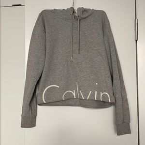 CALVIN KLEIN CROPPED HOODIE